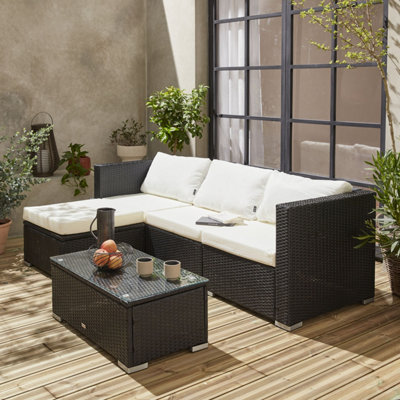 Patio set 2024 with footrest