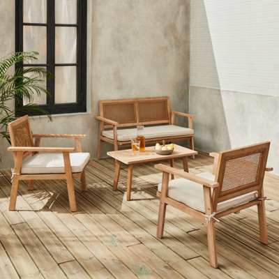 Rattan and deals wood garden furniture