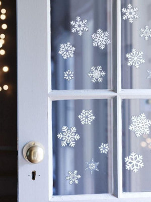 Christmas Windows Clings Christmas Snowflake Window Clings