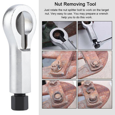 4-Sizes Rusted Nut Remover Tool for Broken,Damaged,or Stuck Nuts(2)