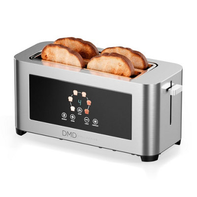 4 Slice Digital Touchscreen Toaster 1400W Stainless Steel