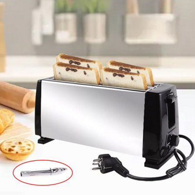 4 Slice Toaster, Extra Wide Slot, Polished Stainless Steel Boby, Anti ...