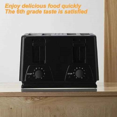 4 Slice Toaster Variable Browning Defrost Reheat Extra Wide Slot Bread ...