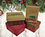 4 Small Christmas Gift Boxes Contemporary Car Tree Recyclable Boxes 11cm x 8cm