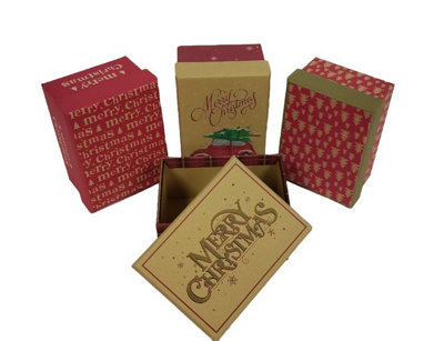 Small & Large Christmas Gift Boxes With Lids - Card Factory
