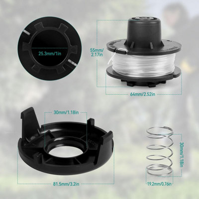 4 Spool1 Cap1 Spring String Trimmer Compatible with Toro 51256 51301 ...