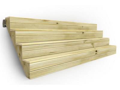 4 Step Decking Stairs Kit Pressure Treated Timber (1790mm Span)