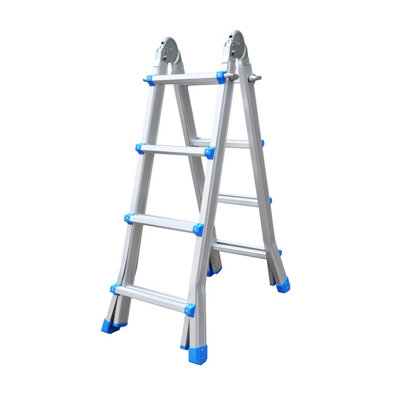 4 Step Extendable Telescopic Step Ladder