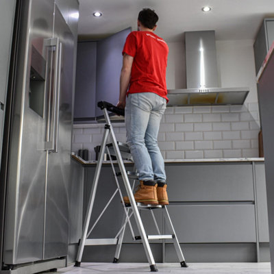 4 Step Home Master Compact Aluminium Step Ladder