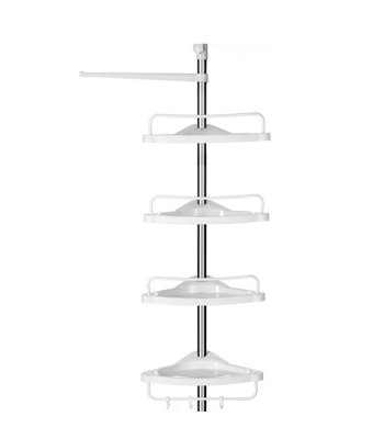 Livingandhome 4 Tier Over the Door Adjustable Shower Caddy Shelf Kitchen Pantry  Organizer