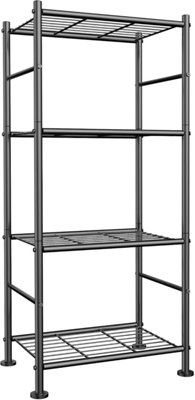 4 Tier Adjustable Wire Metal Shelving Rack 60 x 35 x 120cm Garage Storage