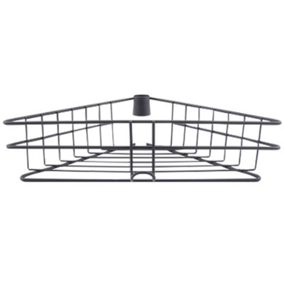 4 Tier Black Adjustable Metal Bathroom Corner Shelf Shower Caddy Basket Organizer H 250 cm - 7