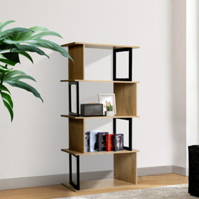 4-Tier Creative Wooden Bookshelf