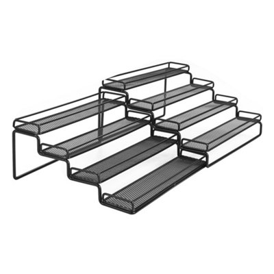 4 Tier Expandable Kitchen Ladder Spice Rack Cupboard Organizer