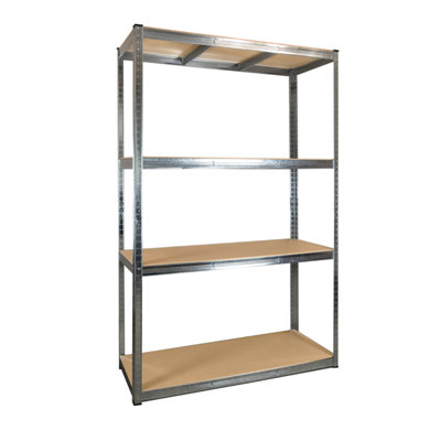 4 Tier Galvanised Garage Shelving 1800h x 1200w x 400d mm 175kg - 3