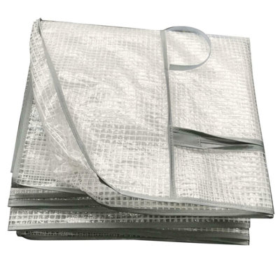 4-Tier Greenhouse Replacement Cover - Greenhouse or Grow Tunnel House - Strong Reinforced PE Material - Outdoor Gardening - 4