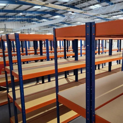 4 Tier Heavy Duty Storage Racking 1800h x 1800w x 450d mm 300kg - 7