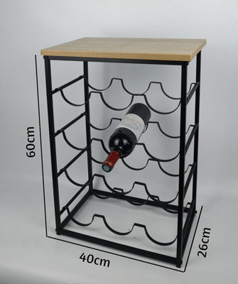 4 Tier Home Bar Wine Racks Free Standing Bottle Rack Table Stand