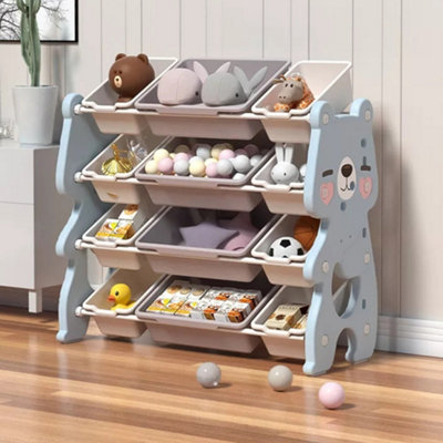 BOTLOG Toy Storage Organizer, Toddler Wooden Kid Bookshelf With