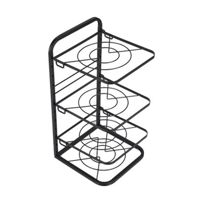 4 Tier Kitchen Pot Pan Organizer Rack Adjustable Kitchen Cabinet Organizer