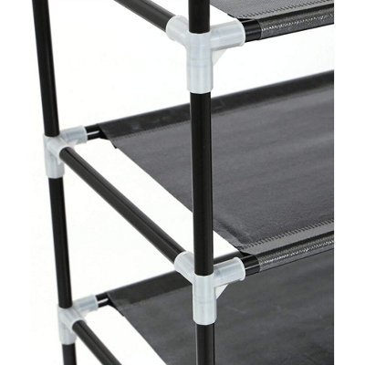 4 Tier Lightweight Shoe Rack Compact Space Saving Organiser