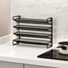 4 Tier Metal Spice Rack Organizer