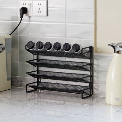 4 Tier Metal Spice Rack Organizer