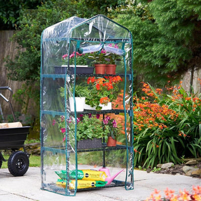 4 Tier Mini Greenhouse - 69 x 49 x 160 cm