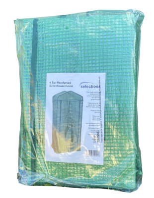 4 Tier Mini Greenhouse Re-inforced Replacement Cover - 5