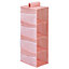 4 Tier Pink Hanging Wardrobe Storage Folding Clothing Organizer