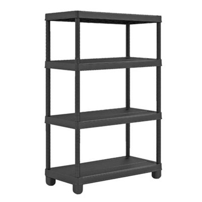 4 tier clearance plastic shelf