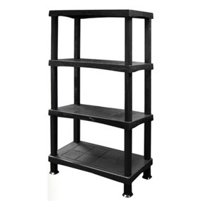 4 Tier Plastic Shelving Units Great For Storage Home & Garage