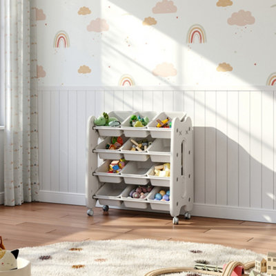 Toy Storage Costzon Kids Toy Organizers And Storage With Bookshelf