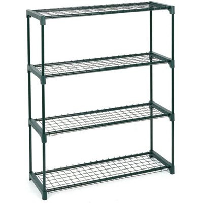4-Tier Steel Greenhouse Staging Rack
