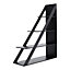 4 Tier Triangle Ladder Shelf Bookcase Cabinet Bookshelf Narrow Storage Display Rack Black
