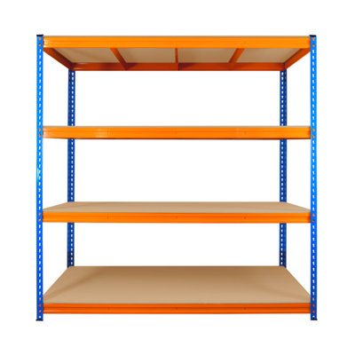 4 Tier ULTRA HEAVY DUTY Storage Racking 1800h x 1800w x 600d mm 350kg