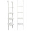 4 Tier White Wooden Wall Ladder Shelf Storage Stand Height 160CM