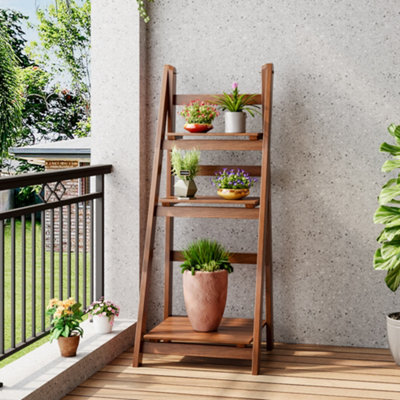 Plant ladder shelf discount