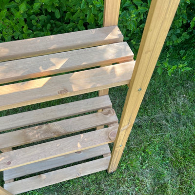 4 Tier Wooden Shelving Storage Rack - 7