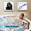4 to 6 Person Inflatable Hot Tub Round Quick Heating Bubble Spa Indoor & Outdoor with Cover & Ground Sheet and Accessories