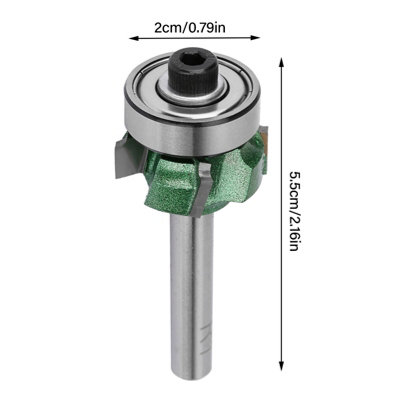 4-Tooth Woodworking Milling Cutter Trimmer Router Bit(R1) for Precision Edges