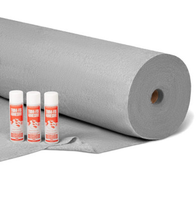 4 WAY STRETCH - 30SQM + 15 Cans of Glue - Light Grey - Vehicle Lining Carpet & Trim-Fix Adhesive Bundle