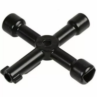 4 Way Utility Key Plumbing Radiator Bleed Gas Electric Meter Stop Tap Metal