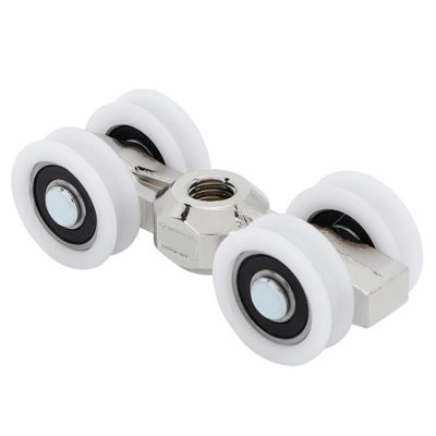 4-Wheel Sliding Door Rollers - Overhead Bearings for Furniture and Doors