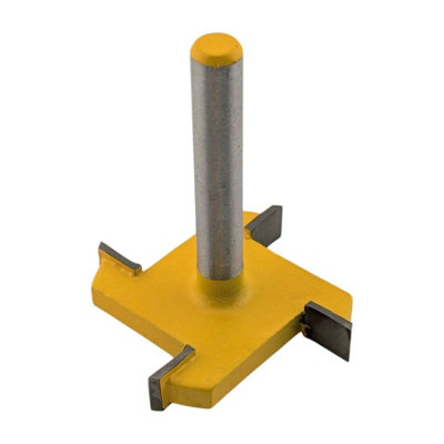 4 Wing Spoilboard Surfacing Router Bit, 40mm Planing Bit 1/4