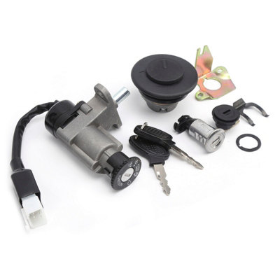 4-Wire Ignition Switch Assembly for 50cc/150cc Gas Scooters and GY6 Mopeds