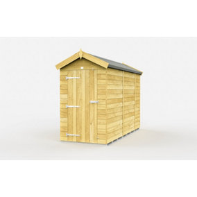 4 x 10 Feet Apex Shed - Single Door Without Windows - Wood - L302 x W118 x H217 cm