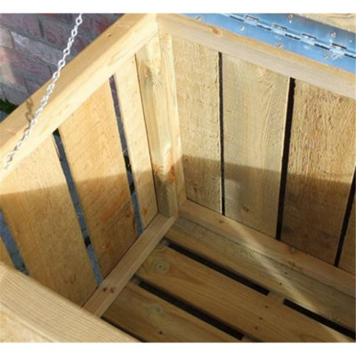 4 x 2 (1.27m x 0.56m) Pressure Treated Log Box - Planed Timber
