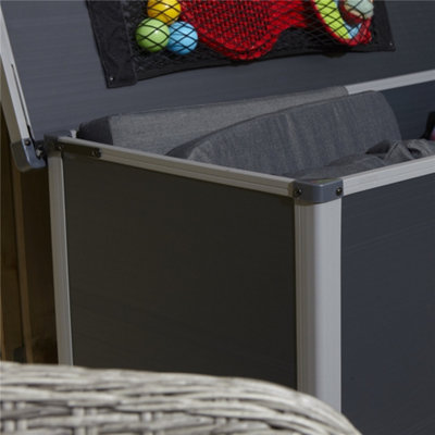4 x 2 Plastic Cushion Box (Dark Grey)
