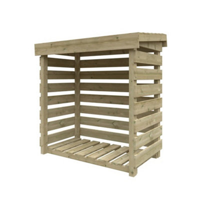 4 x 2 Premium Tanalised Wooden Log Store